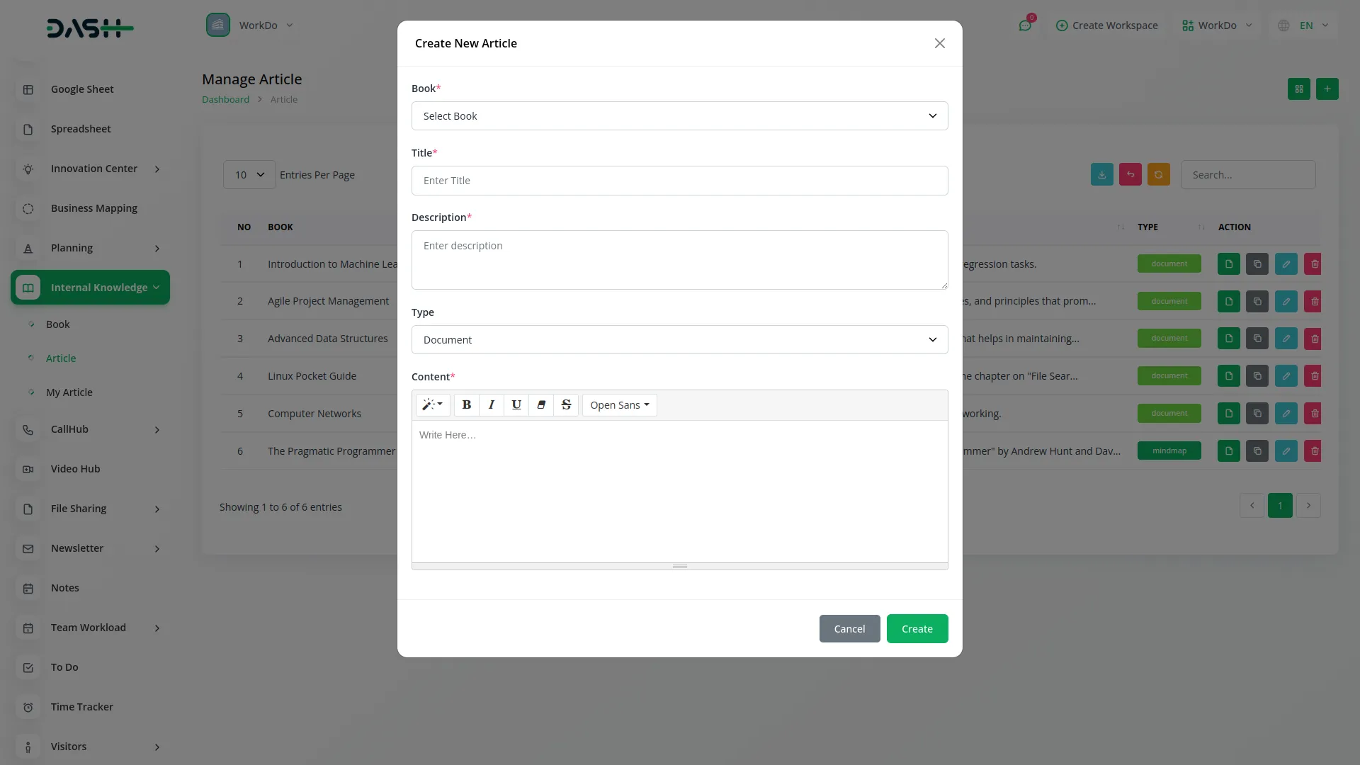 internal knowledge kb