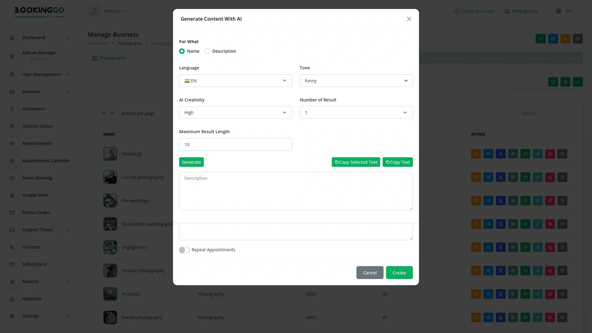 AI Assistant – BookingGo SaaS Add-On