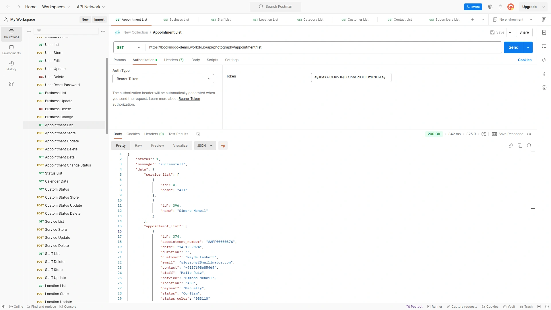 API – BookingGo SaaS Add-On