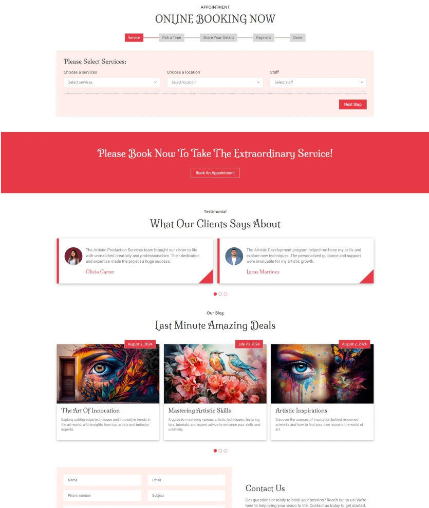 Arts – BookingGo SaaS Add-On