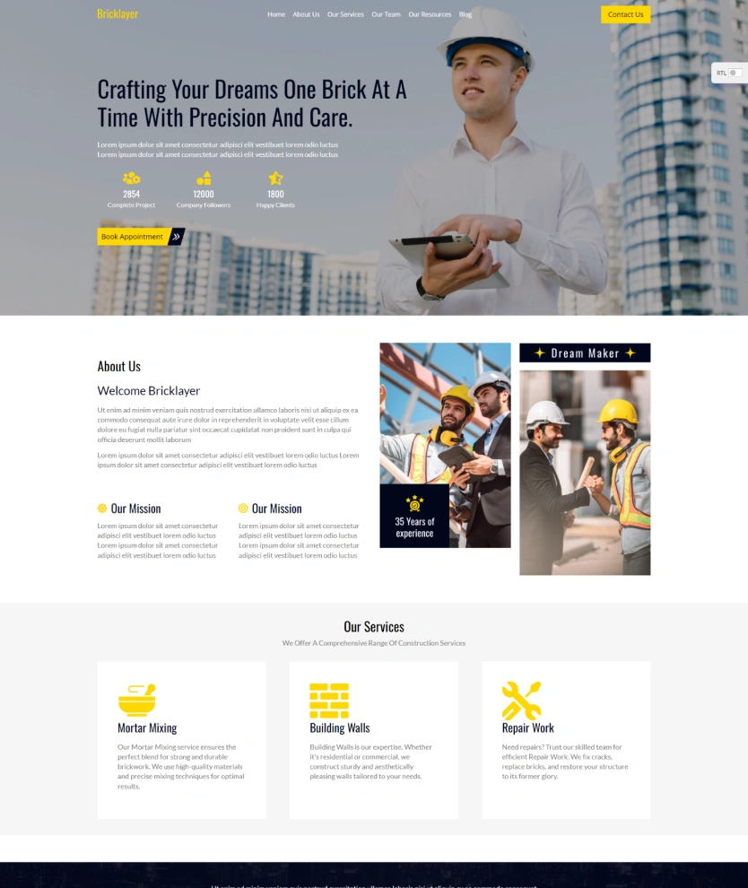 Bricklayer – BookingGo SaaS Add-On