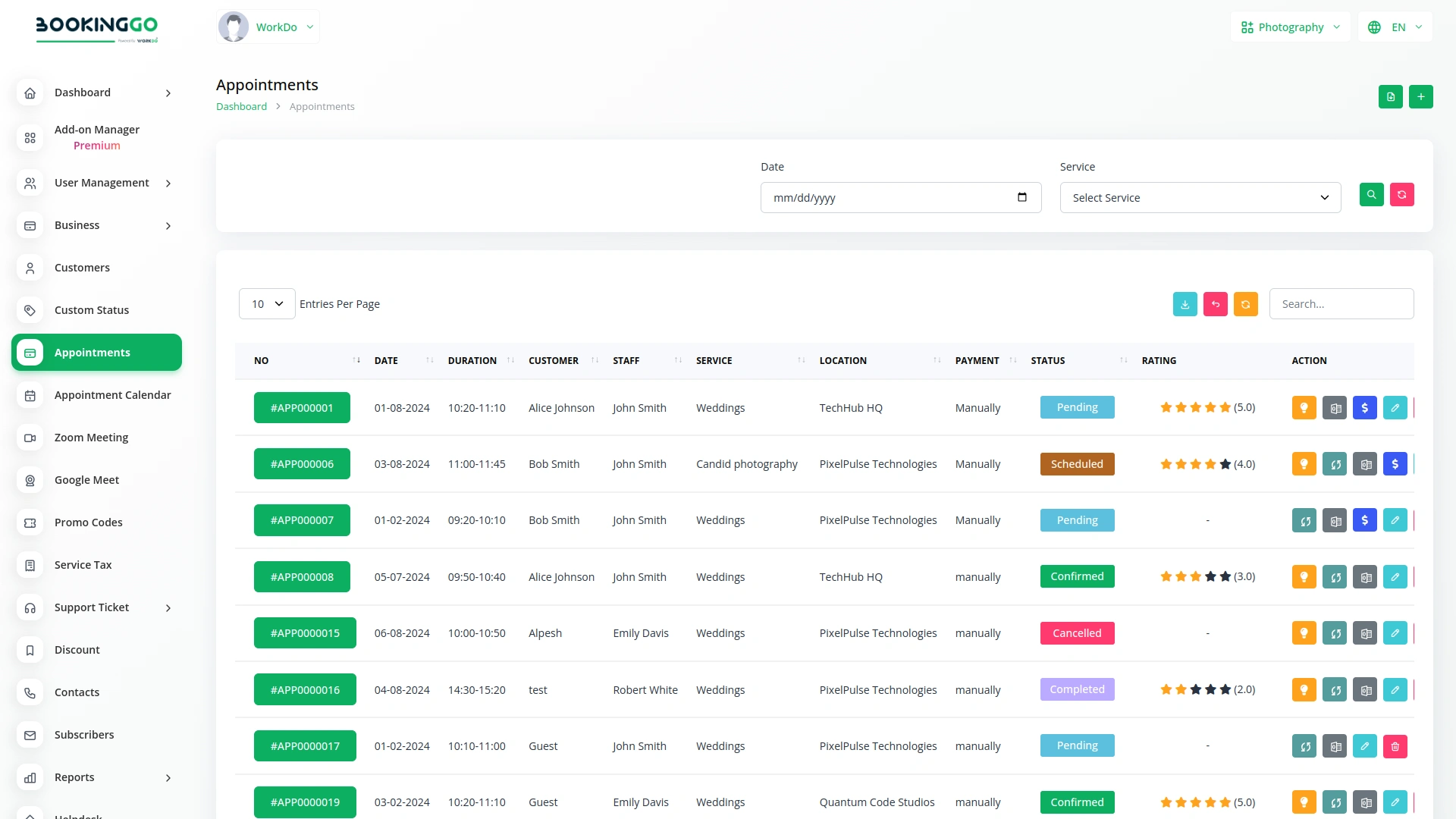 Bulk Appointments – BookingGo SaaS Add-On