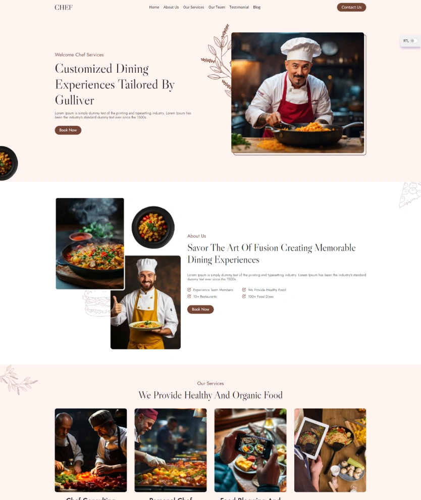 Chef Services – BookingGo SaaS Add-On