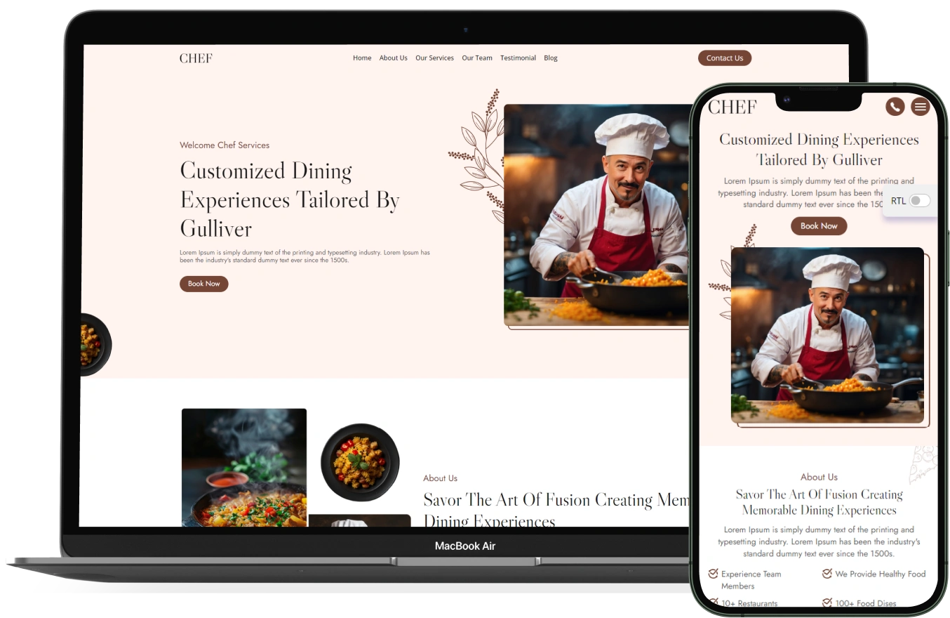 Chef Services – BookingGo SaaS Add-On