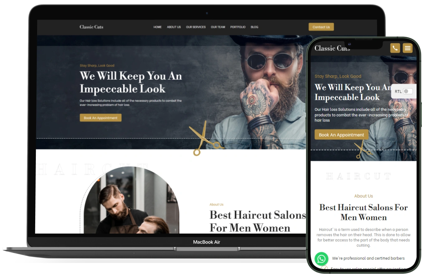 Classic Cut – BookingGo SaaS Add-On