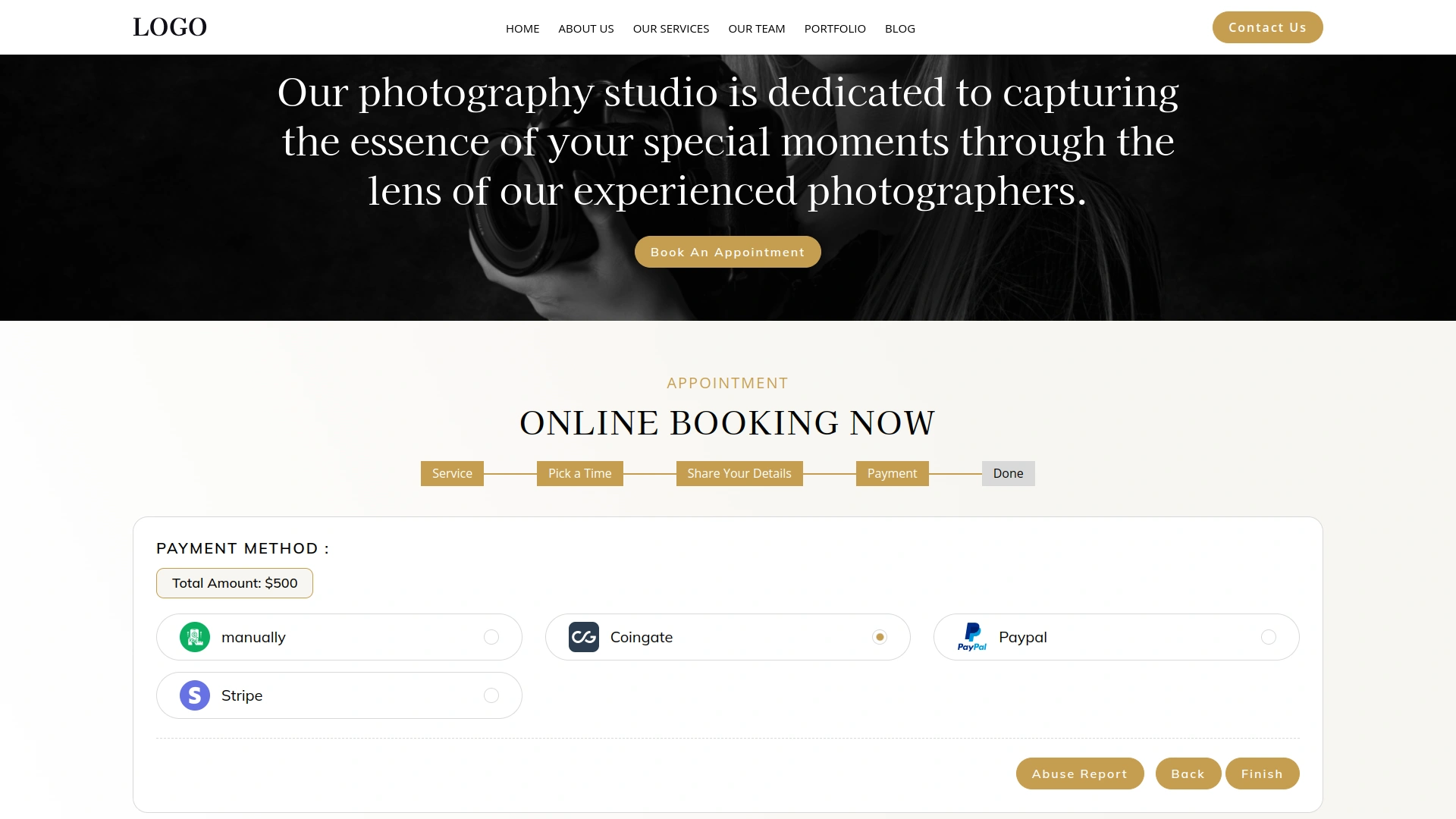 Coingate – BookingGo SaaS Add-On
