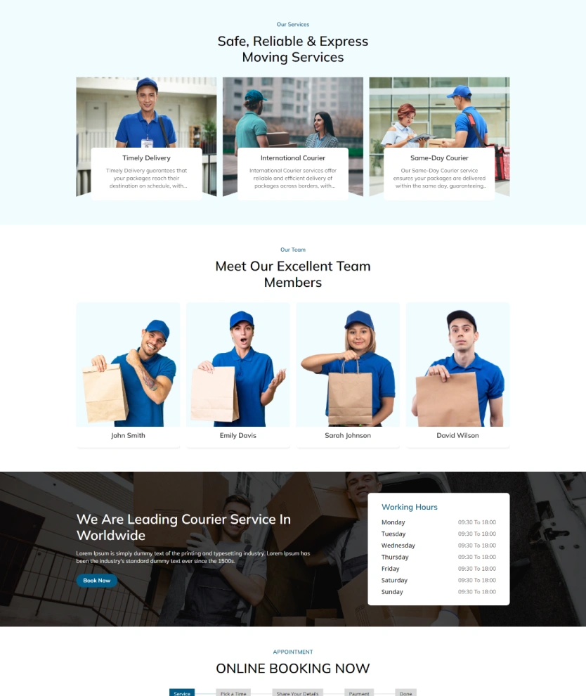 Courier Services – BookingGo SaaS Add-On