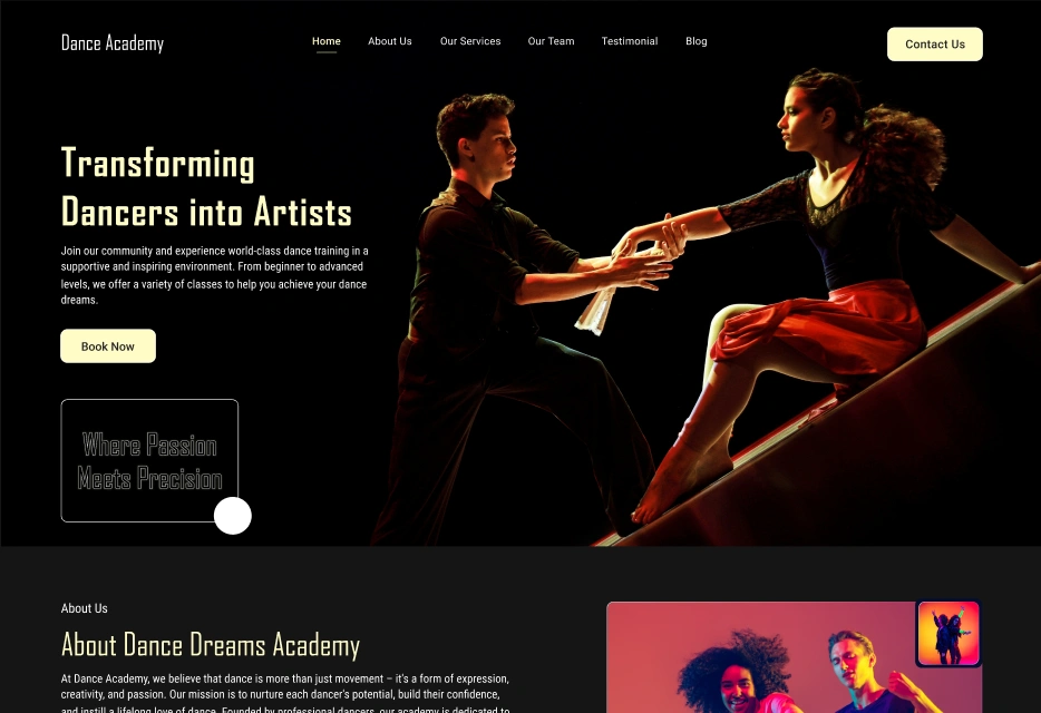 Dance Academy – BookingGo SaaS Add-On