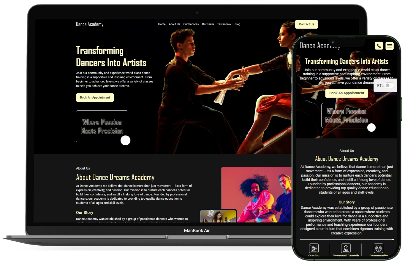 Dance Academy – BookingGo SaaS Add-On