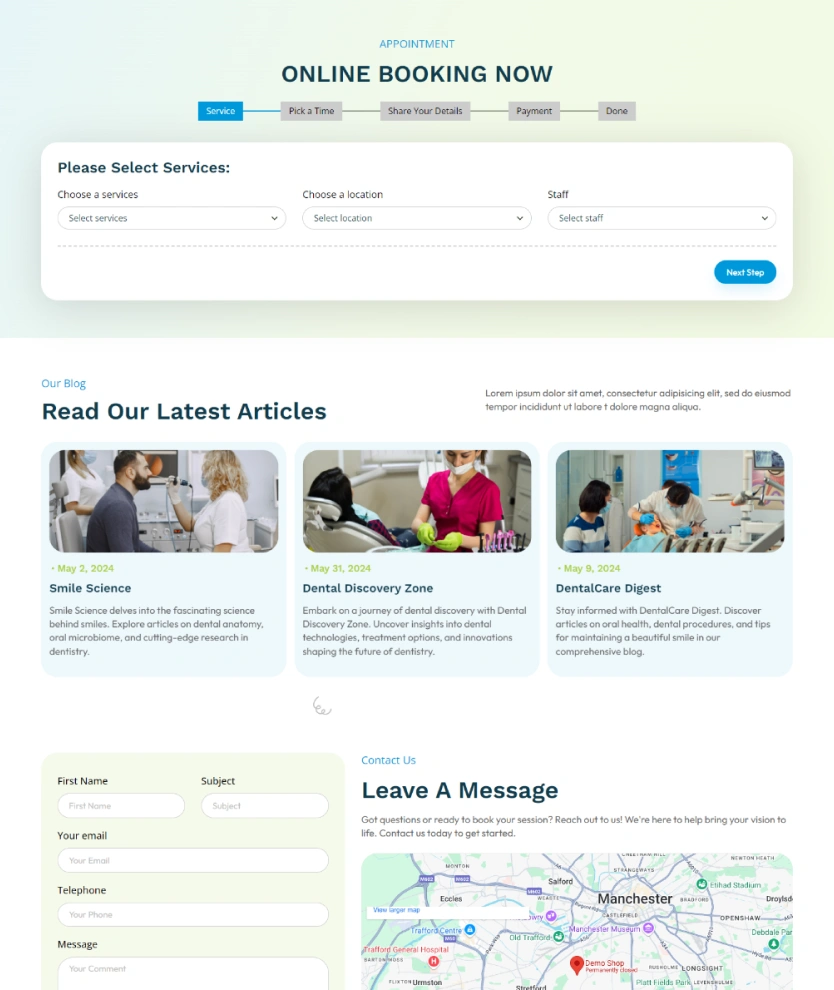 Dental Service – BookingGo SaaS Add-On