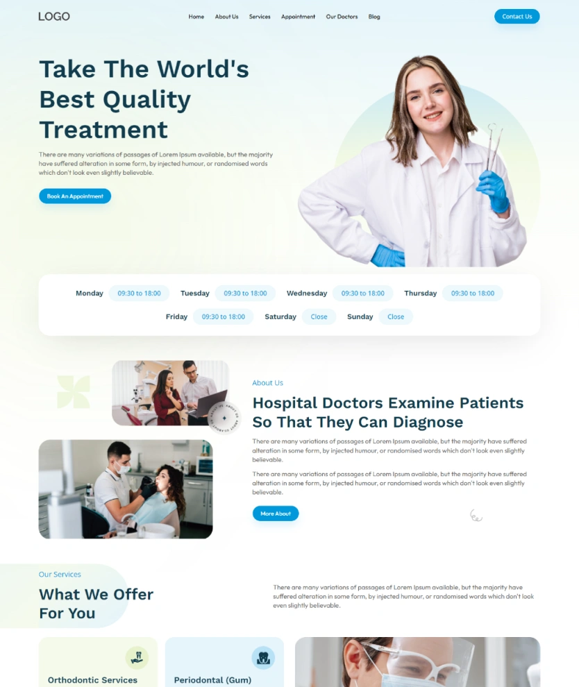 Dental Service – BookingGo SaaS Add-On
