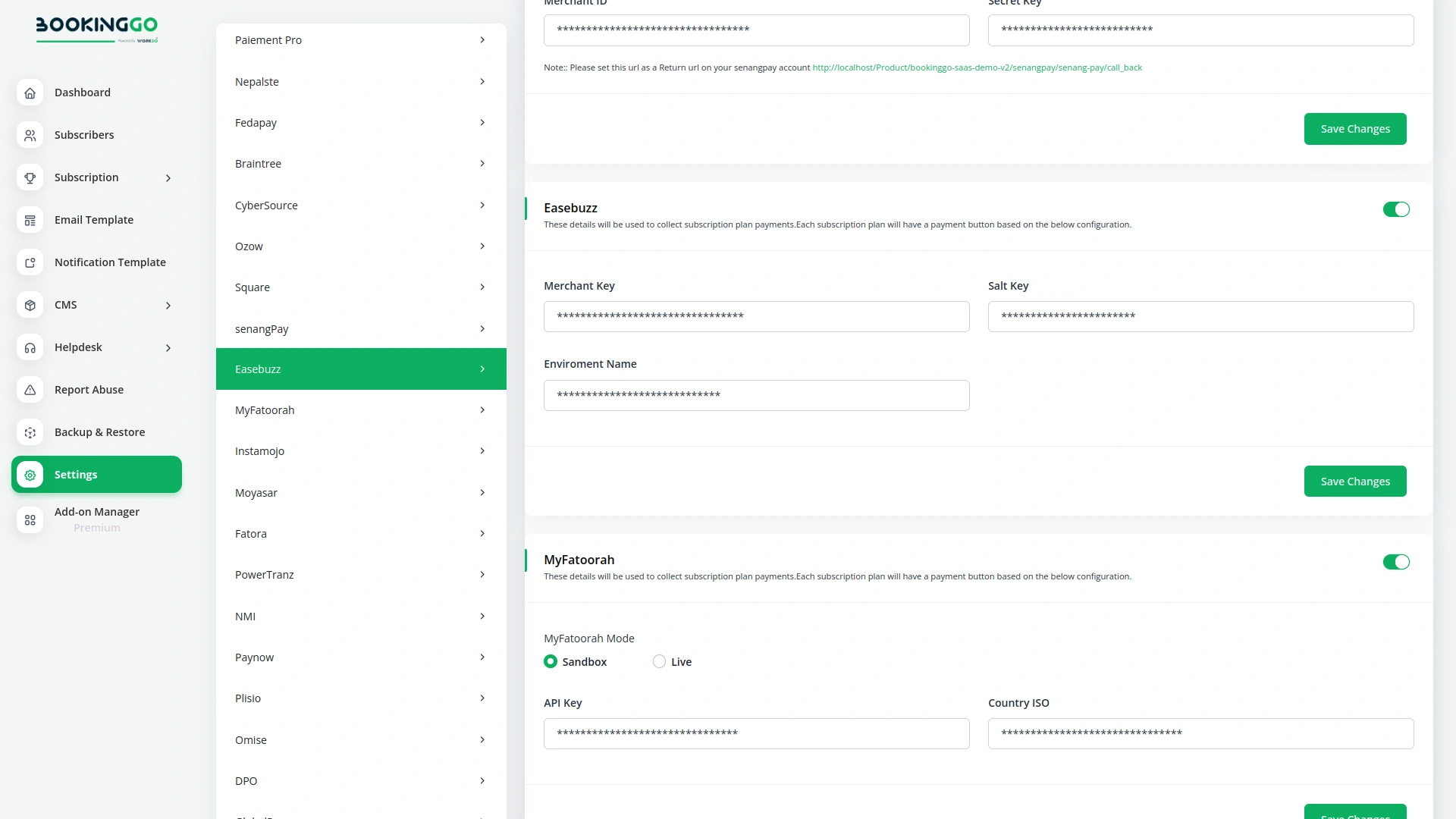 Easebuzz – BookingGo SaaS Add-On