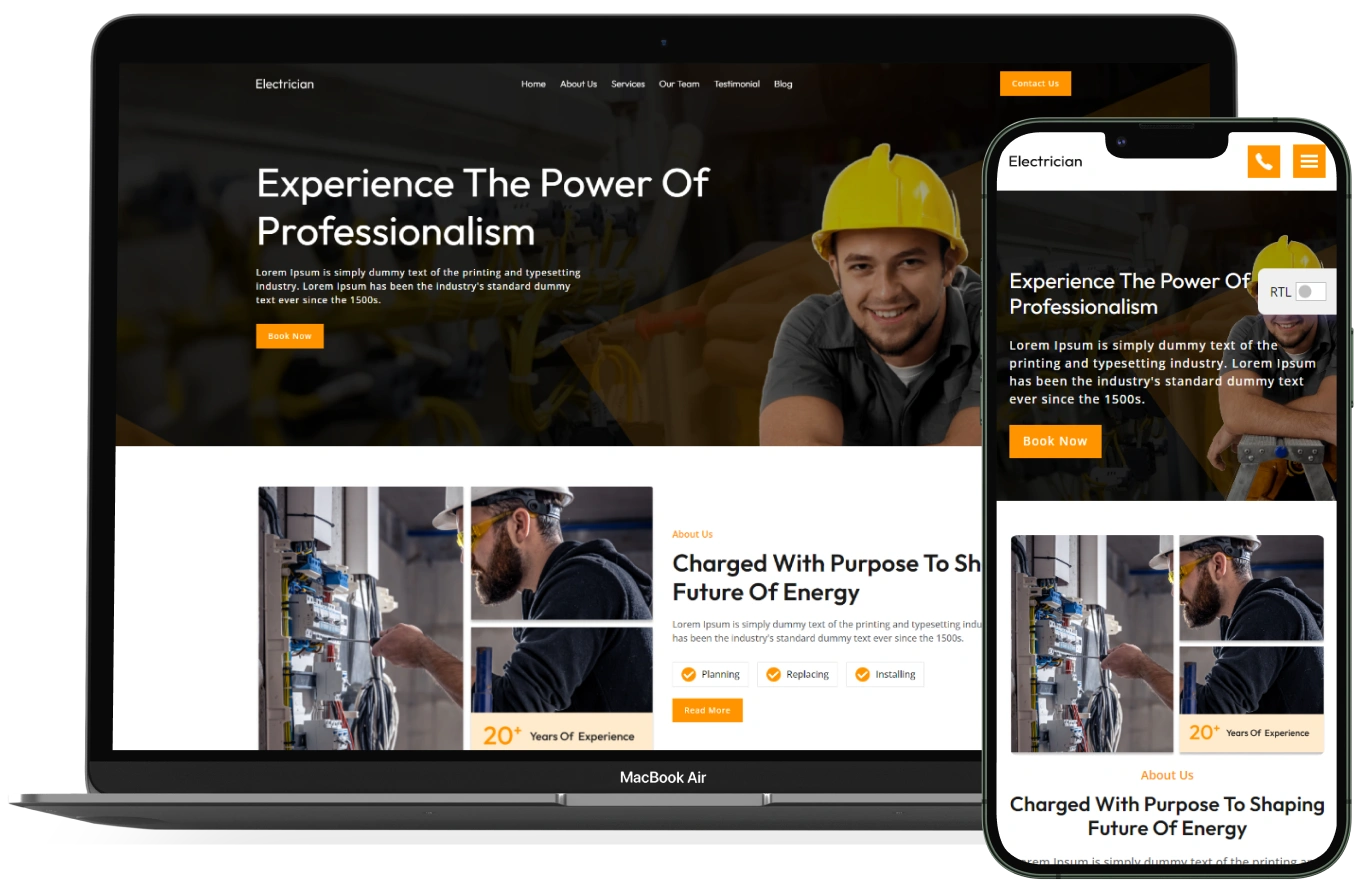 Electrician Services – BookingGo SaaS Add-On