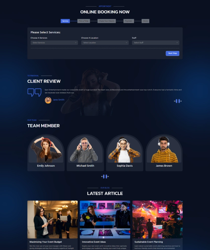 Entertainment Services – BookingGo SaaS Add-On