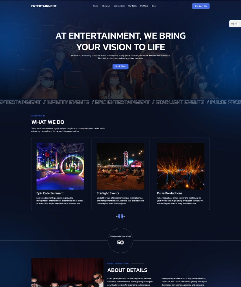 Entertainment Services – BookingGo SaaS Add-On