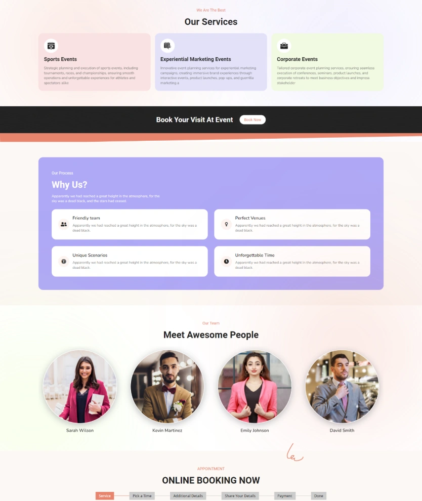 Event Planning – BookingGo SaaS Add-On