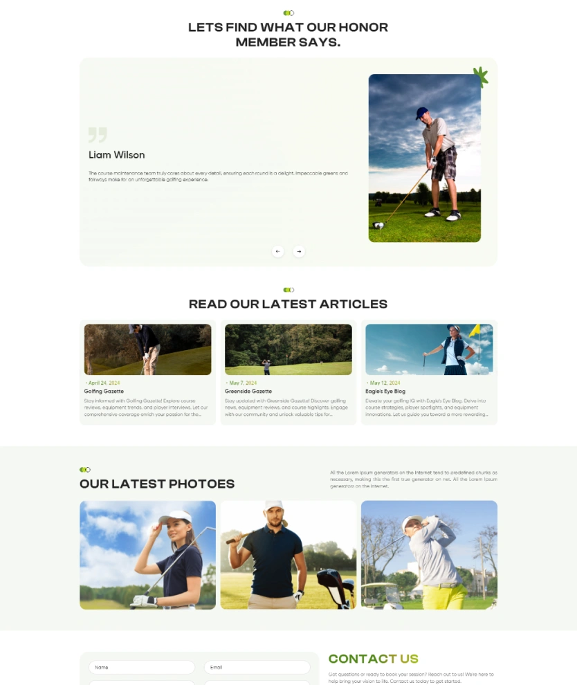 Golf Course – BookingGo SaaS Add-On