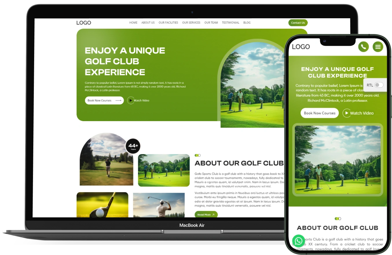 Golf Course – BookingGo SaaS Add-On