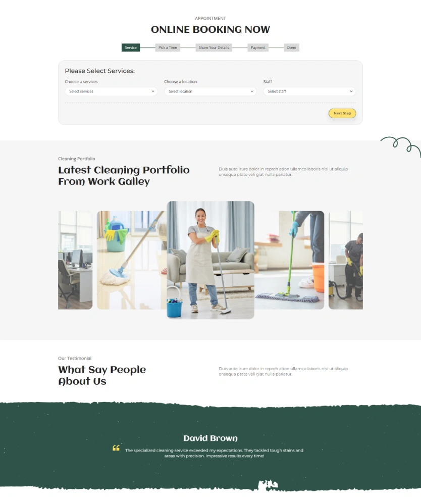 Home Cleaning – BookingGo SaaS Add-On