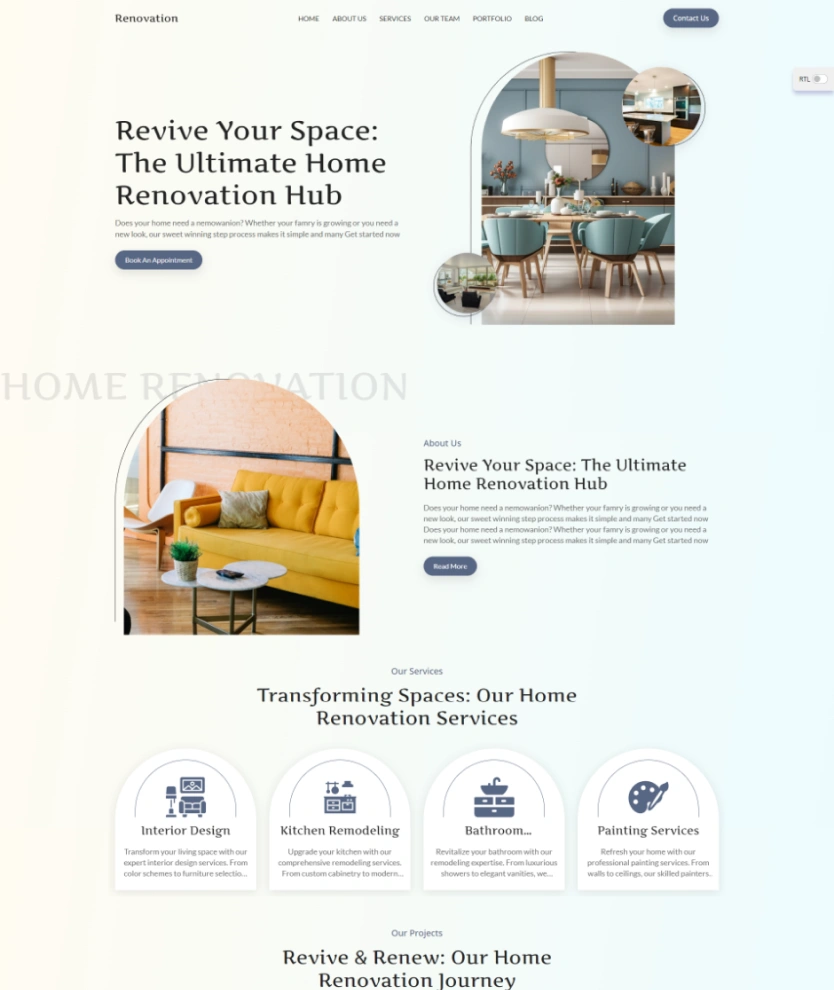 Home Renovation – BookingGo SaaS Add-On