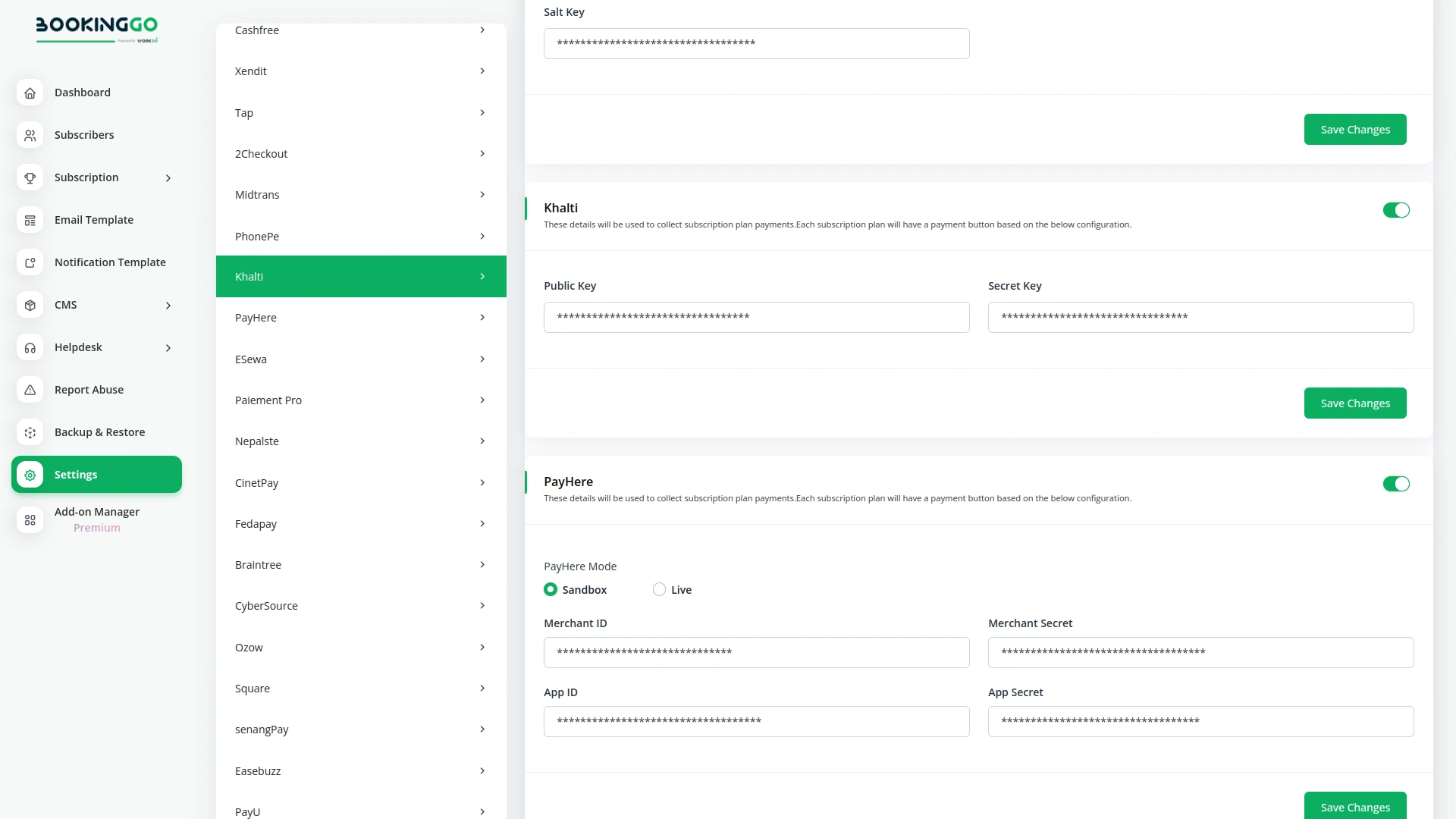 Khalti – BookingGo SaaS Add-On