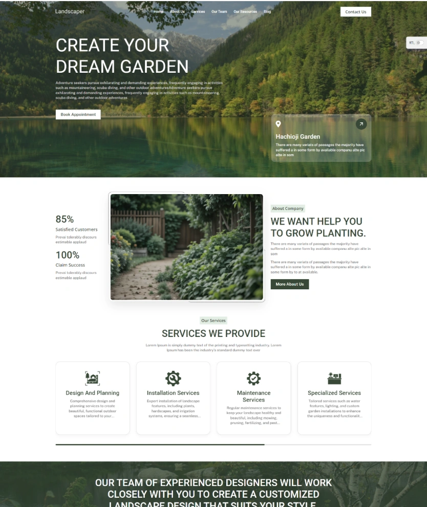 Landscaper – BookingGo SaaS Add-On