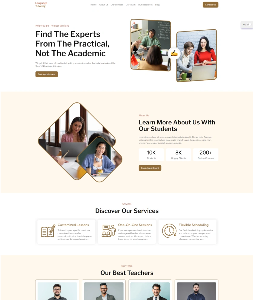 Language Tutoring – BookingGo SaaS Add-On