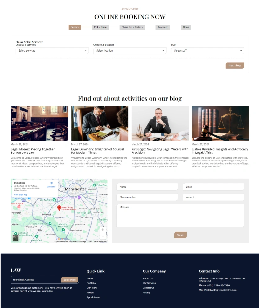 Law – BookingGo SaaS Add-On