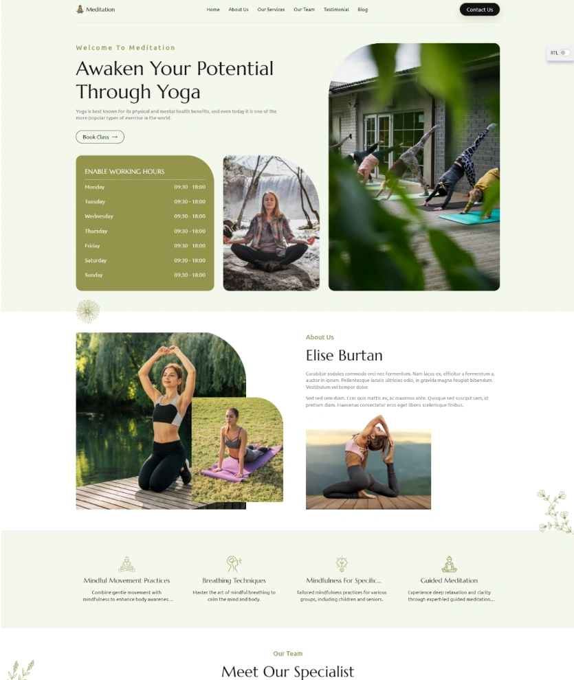 Meditation – BookingGo SaaS Add-On