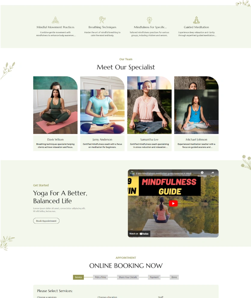 Meditation – BookingGo SaaS Add-On