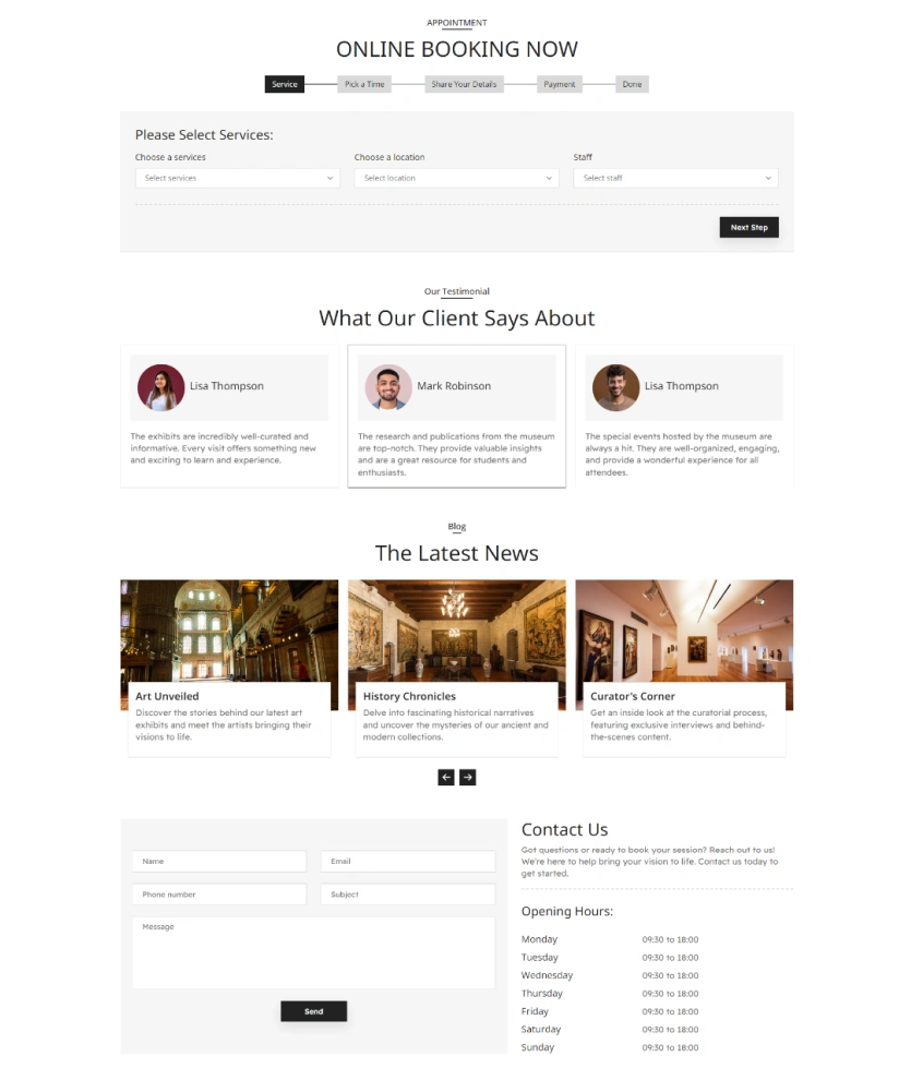 Museum – BookingGo SaaS Add-On