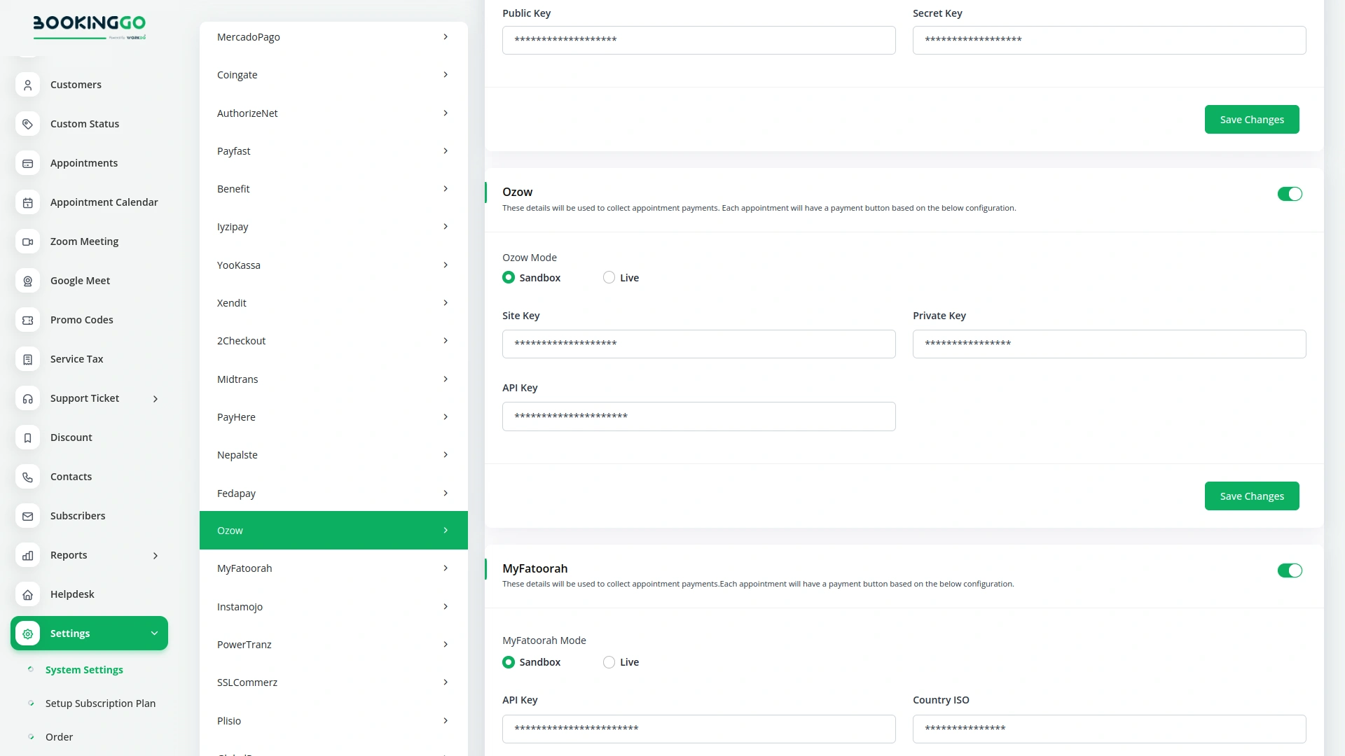 Ozow – BookingGo SaaS Add-On