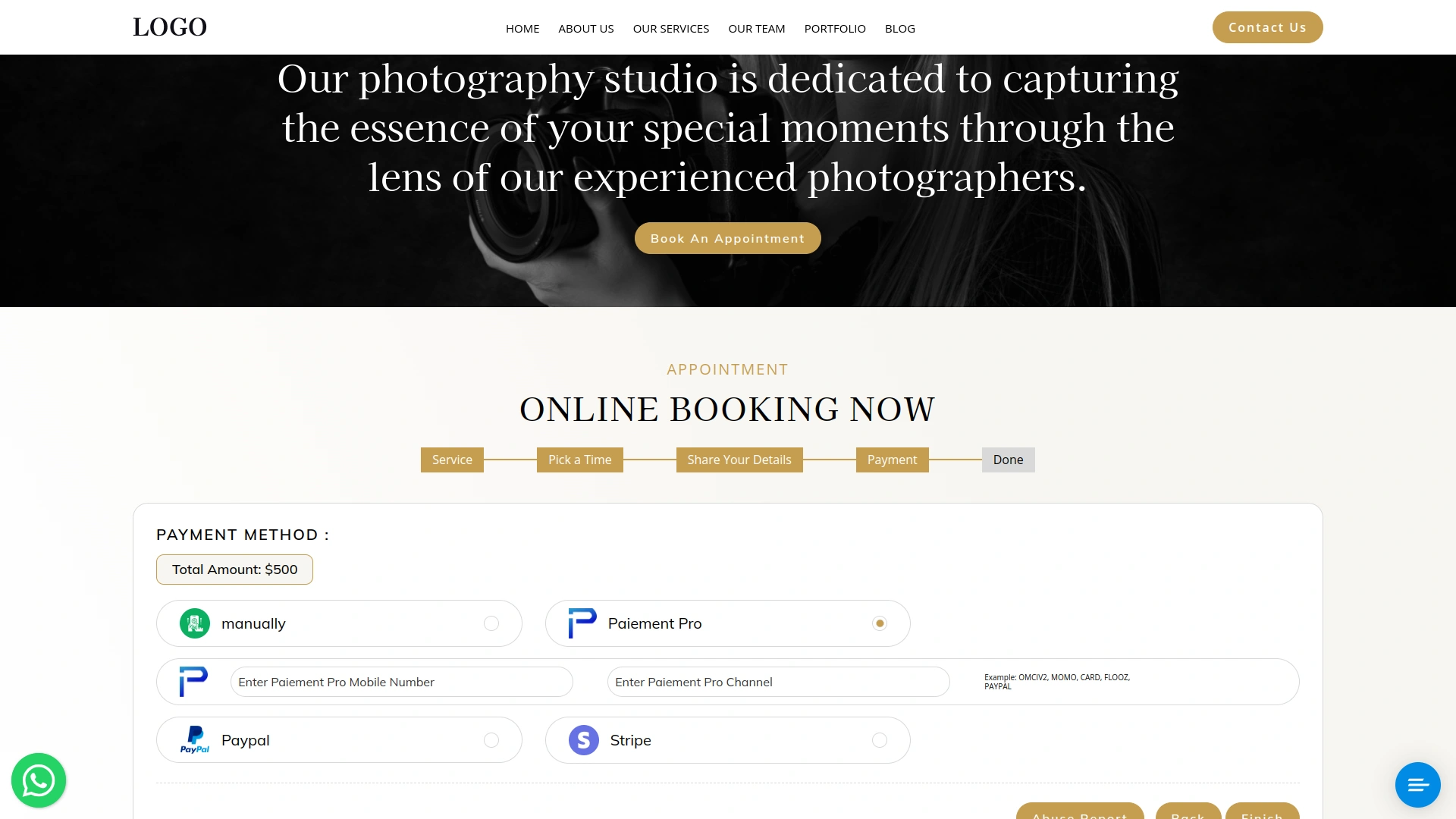 Paiement Pro – BookingGo SaaS Add-On