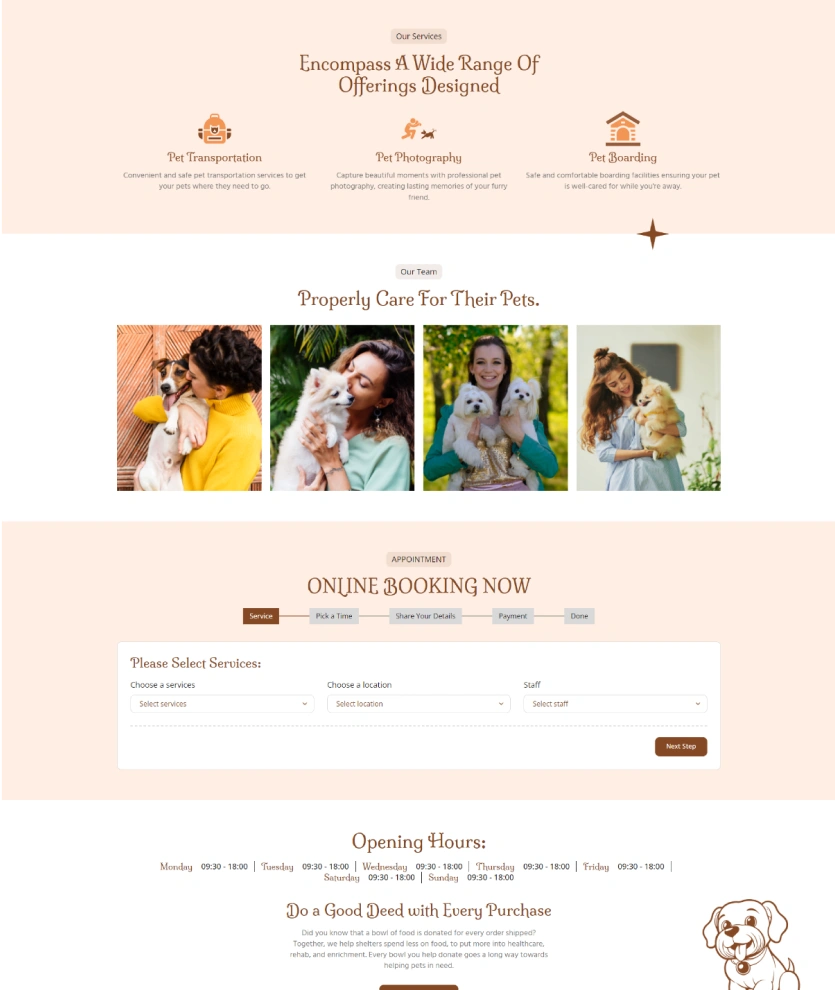 Pet Grooming – BookingGo SaaS Add-On