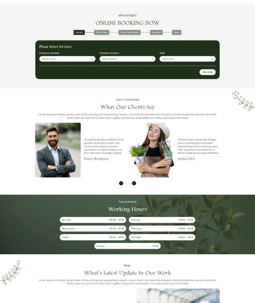 Plant Nursery – BookingGo SaaS Add-On