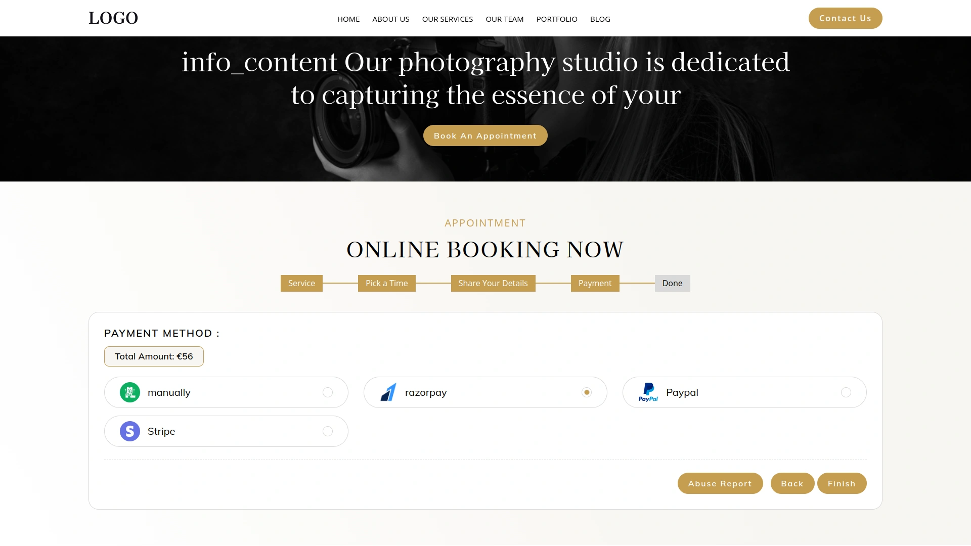 Razorpay – BookingGo SaaS Add-On