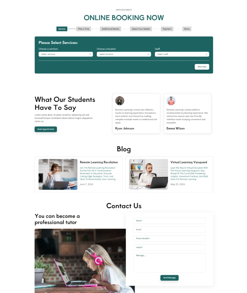 Remote Learning – BookingGo SaaS Add-On