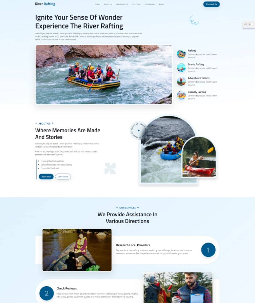 River Rafting – BookingGo SaaS Add-On
