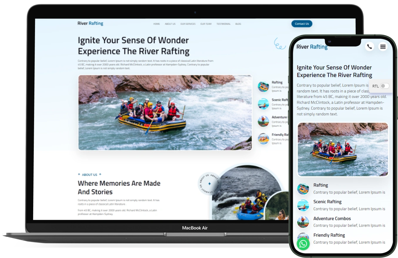 River Rafting – BookingGo SaaS Add-On