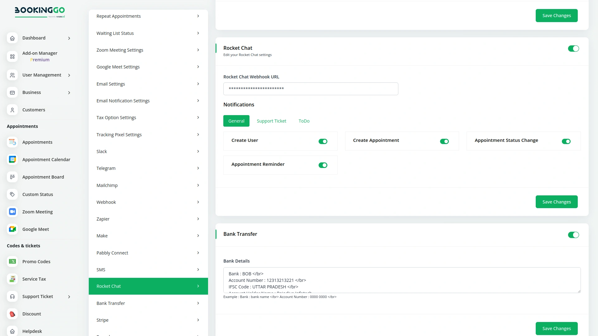 Rocket Chat – BookingGo SaaS Add-On