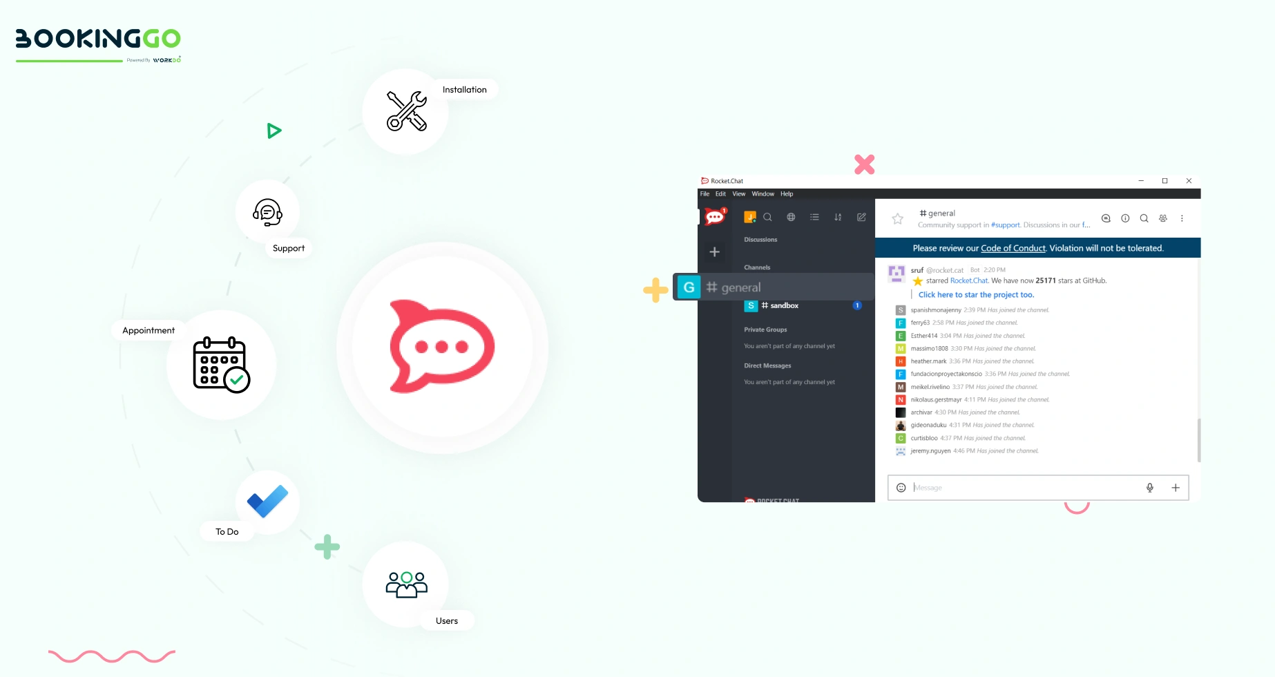 Rocket Chat – BookingGo SaaS Add-On