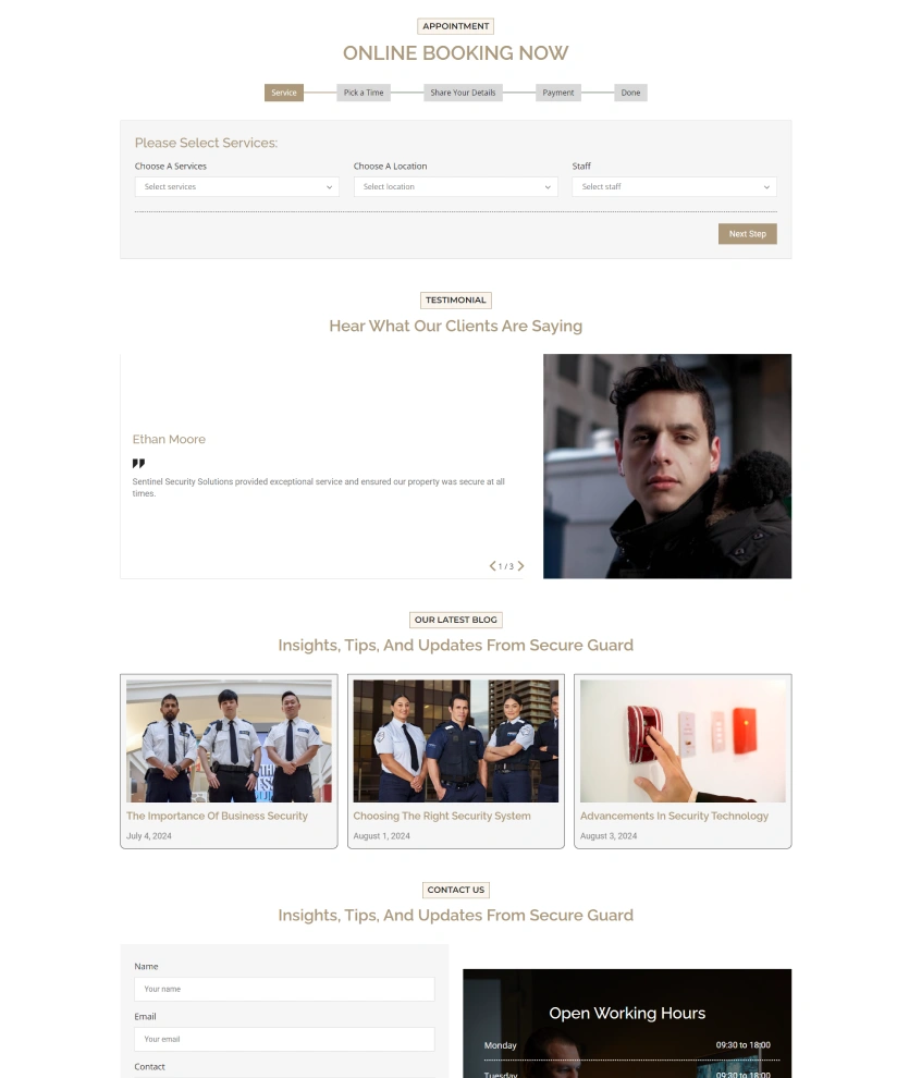 Security Services – BookingGo SaaS Add-On