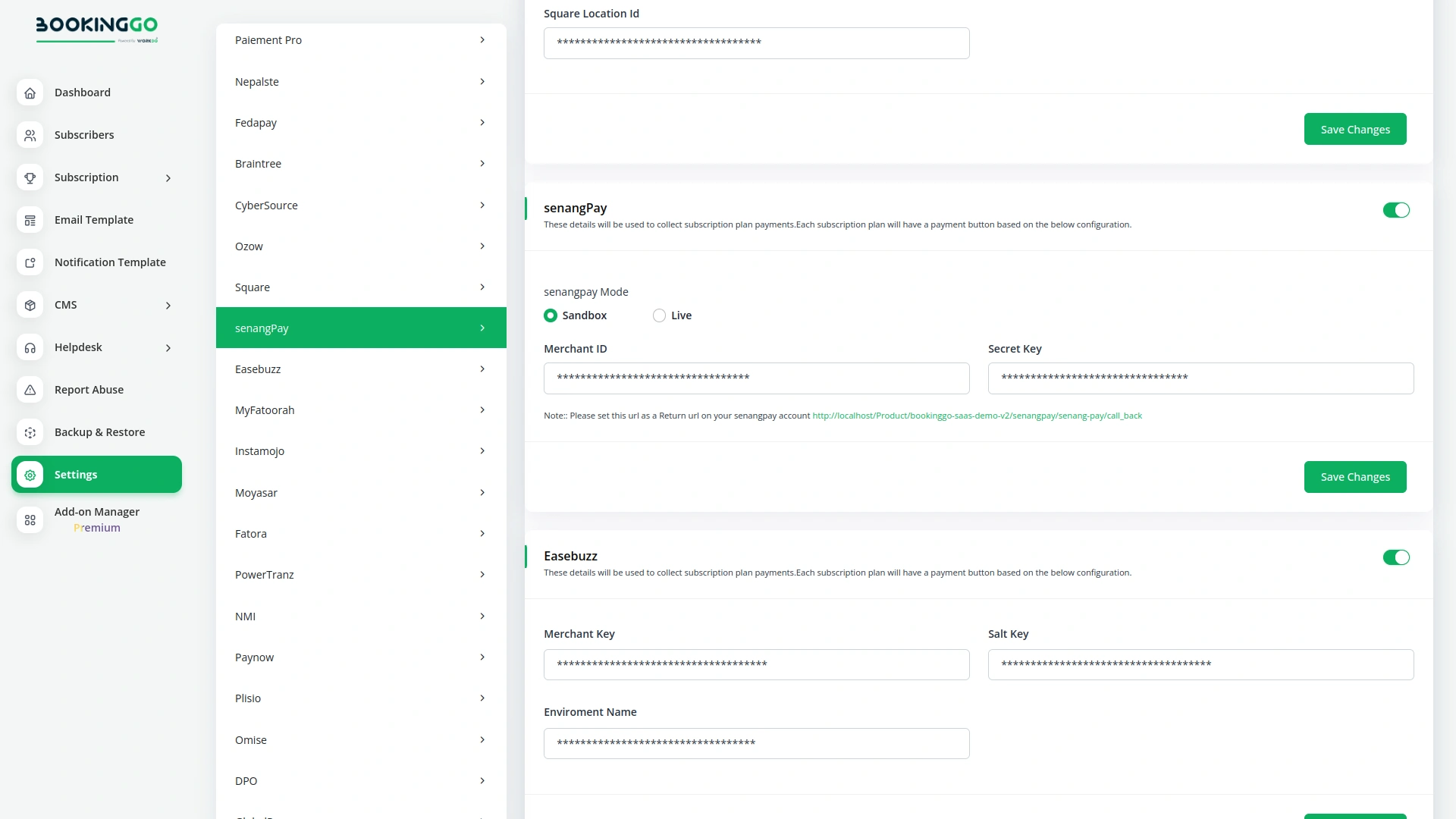 SenangPay – BookingGo SaaS Add-On