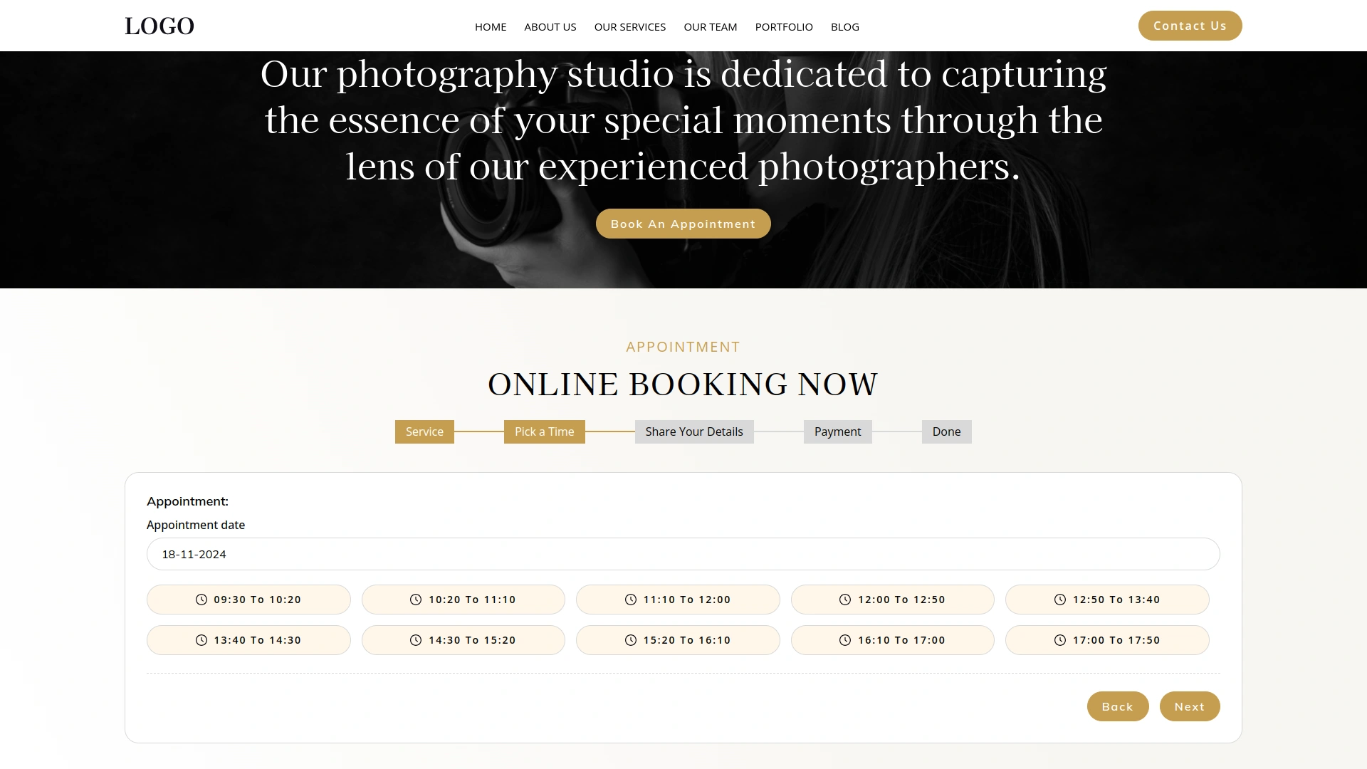 Service Slot Scheduler – BookingGo SaaS Add-On