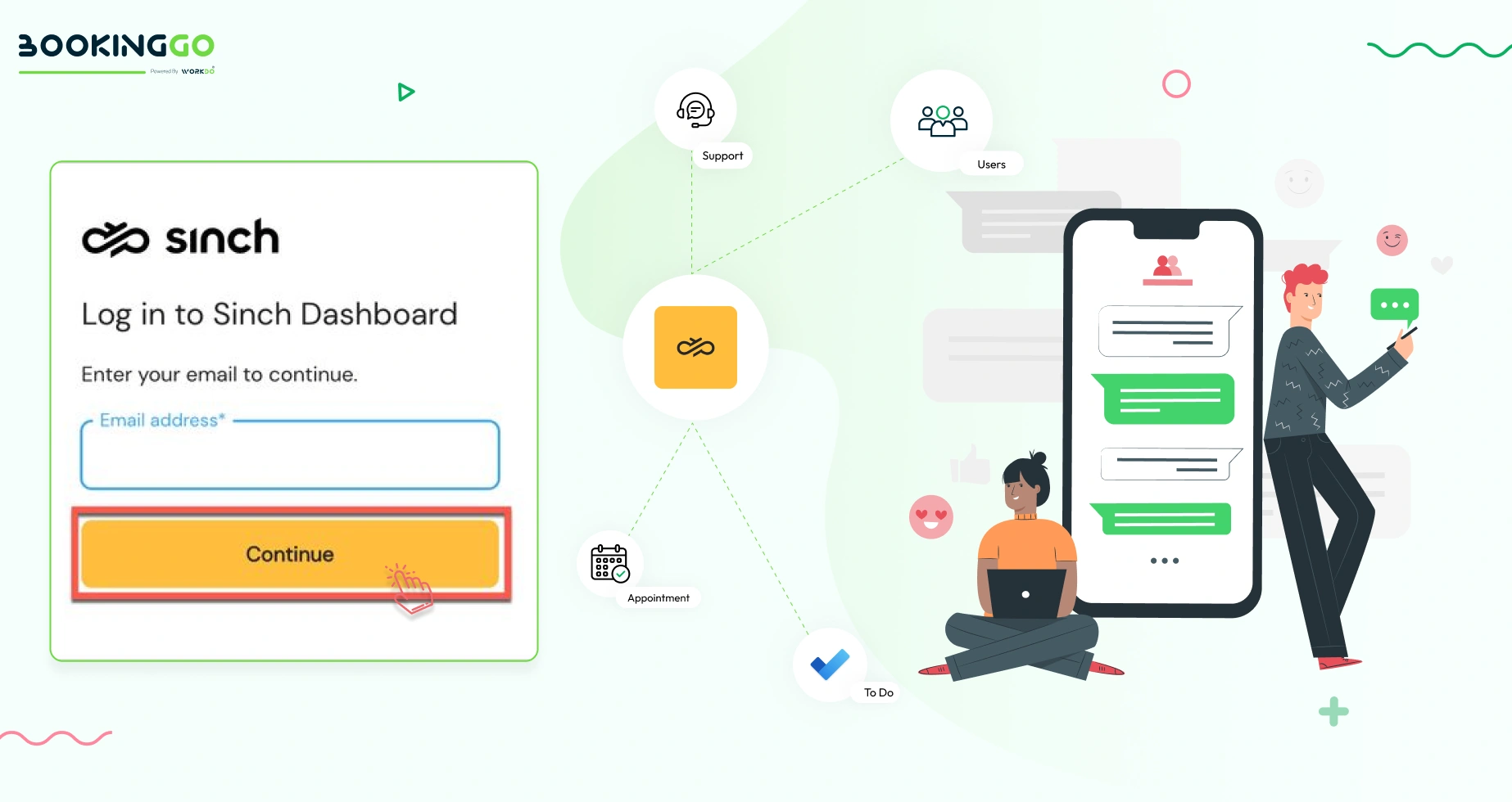 Sinch SMS – BookingGo SaaS Add-On