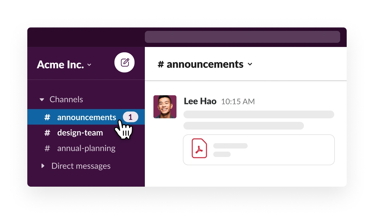 Slack – BookingGo SaaS Add-On