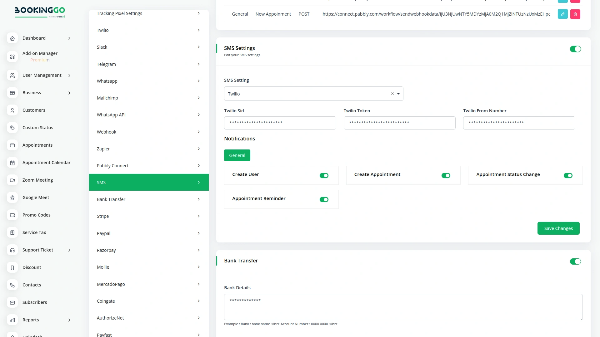 SMS – BookingGo SaaS Add-On