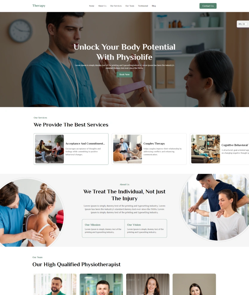 Therapy Service – BookingGo SaaS Add-On