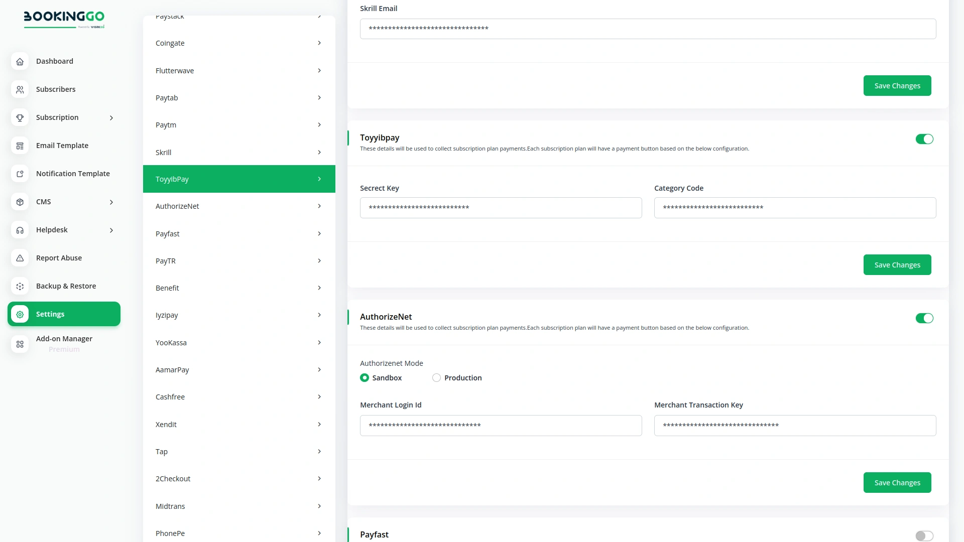 toyyibPay – BookingGo SaaS Add-On