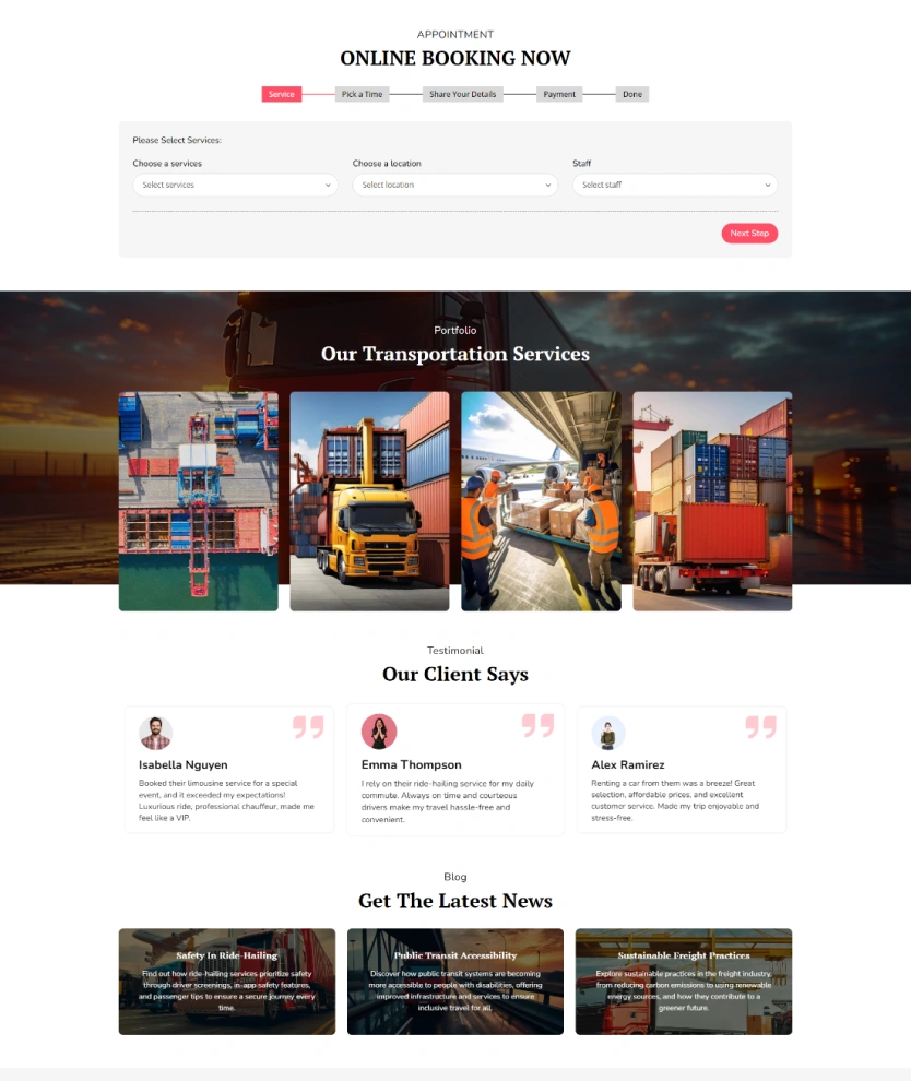 Transportation Service – BookingGo SaaS Add-On